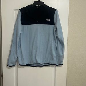 WOMENS LARGE NORTH FACE HALF ZIP JACKET